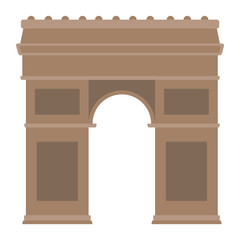 Isolated Arch of Triumph monument