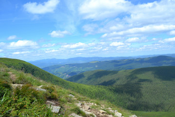 Top view from  Hoverla