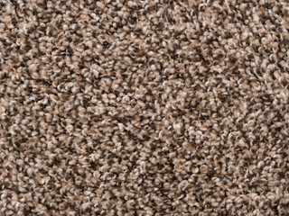 Macro closeup soft brown carpet rug texture