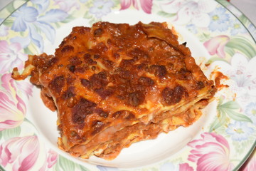 Lasagna in the Plate