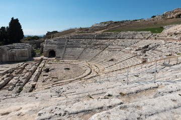 Greek amphitheater Syracuse in Sicily