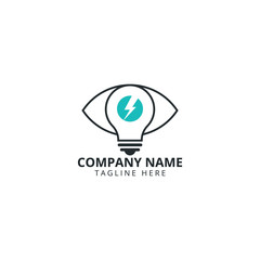 Lightbulb logo template. Lightbulb icon. Business logo template.