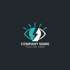 Lightbulb logo template. Lightbulb icon. Business logo template.