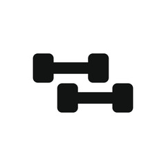 vector icon with gym weights shape