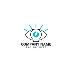 Lightbulb logo template. Lightbulb icon. Business logo template.