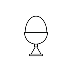 vector icon with chicken egg shape