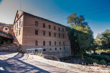 Fototapeta na wymiar Old building of water mill in Zhytomyr oblast, Ukraine