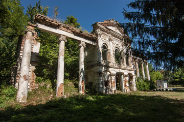 Fototapeta premium Abandoned old riuns in Rude Selo, Kyiv oblast, Ukraine