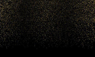Fototapeta na wymiar Golden confetti. Gold abstract particles.
