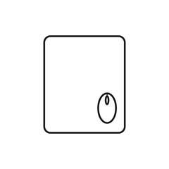 vector icon with computer mouse shape