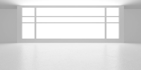 Futuristic White Architecture Design Background