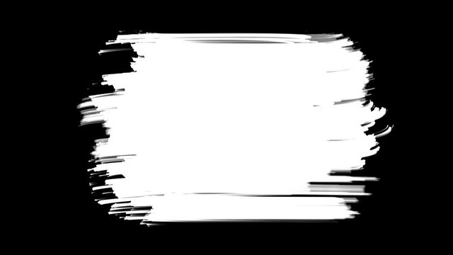 Part of the frame painted with a brush on the alpha channel.