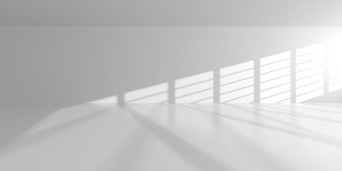 Obraz premium Futuristic White Architecture Design Background