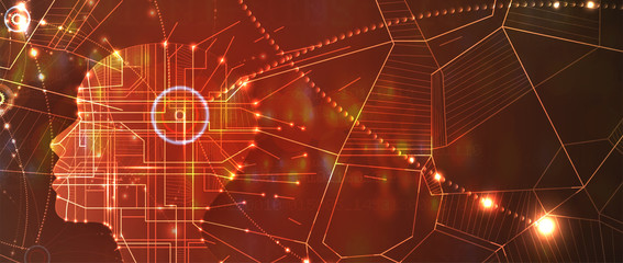 Obraz premium Conceptual technology illustration of artificial intelligence