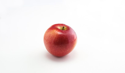 red apple on a white background
