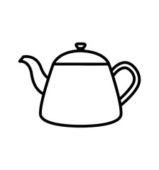 kettle icon isolated on white vector teapot