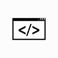 code computer icon