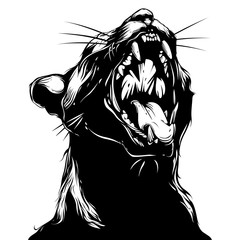 screaming cat illustration © KIXCKCORE