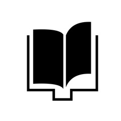 Book icon vector.