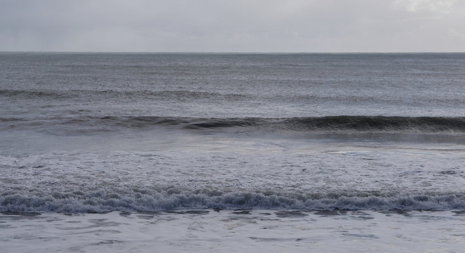 Winter waves on the Cornish South Coast