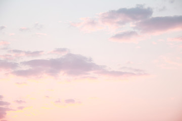 evening sky with clouds