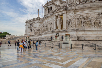 Obraz premium Marble terrace at Vittoriano, Rome Italy