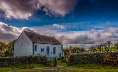 Obraz premium Gellionnen Chapel, Wales, UK (Built in 1692)