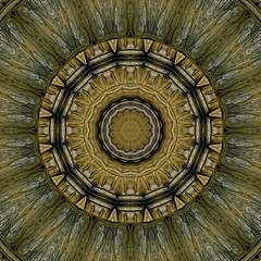 3d effect - abstract mandala style graphic