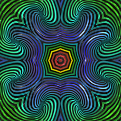 3d effect - abstract colorful vortex style graphic 