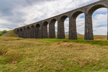 Fototapeta na wymiar The Ribblehead Viaduct near Ingleton, North Yorkshire, England, UK