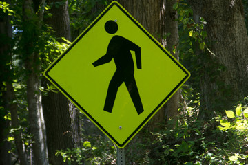 pedestrian crossing sign