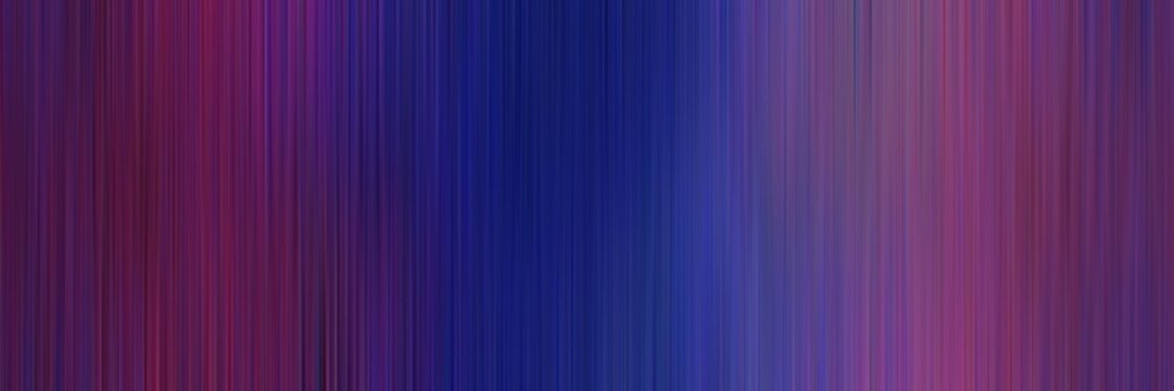 abstract horizontal header background with stripes and very dark magenta, midnight blue and antique fuchsia colors