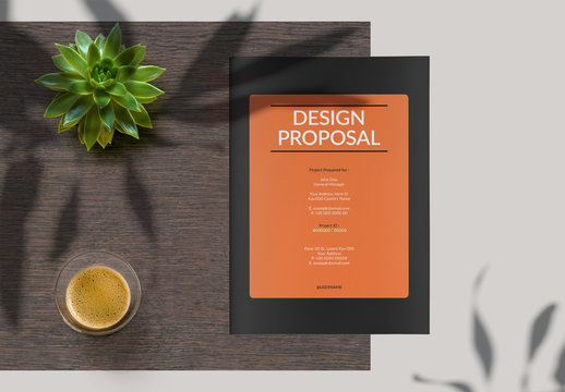 Proposal Layout with Red Accents