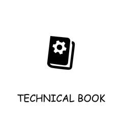 Technical Book flat vector icon