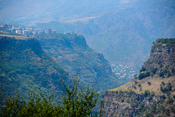 Fototapeta na wymiar Amazing nature landscape with canyon and mountains, Armenia