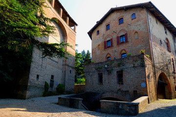 Fototapeta na wymiar A detail of Castel Arquato