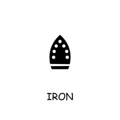 Steam Iron flat vector icon