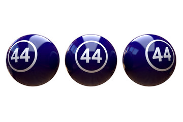 Bingo ball 44