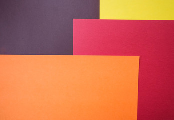 Minimalist concept, abstract colored paper geometry background, flat lay top view, for any design purposes, dark blue, bright pink, simple black