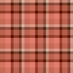 Checkered background in red brick tones. Seamless pattern for your design.