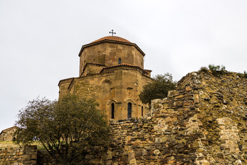Fototapeta na wymiar Dschwari Church (Unesco World Heritage Site) near Mzcheta, Georgia, Asia.