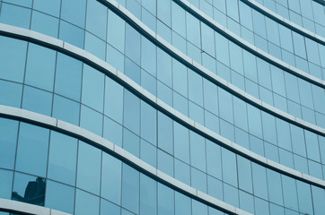 Fototapeta na wymiar Facade of a glass building