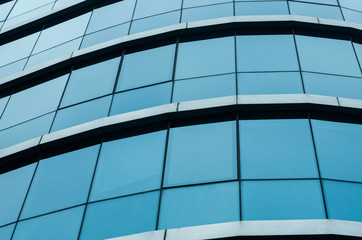 Facade of a glass building