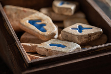 Original runestones omen based on antique scrolls