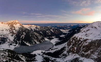 Vilsalpsee aus der Luft