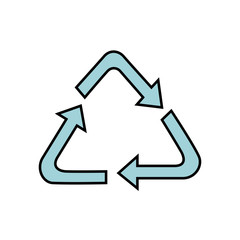 arrows symbol recycle isolated icon