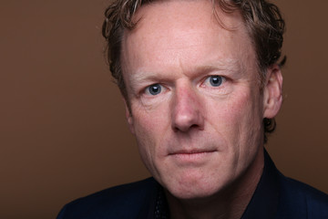 Beautiful man in front of a background