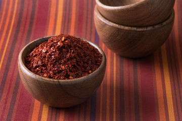 Ground Aleppo Pepper in a bowl