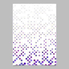 Geometrical circle pattern background brochure template - vector graphic