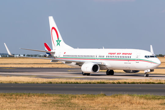 Royal Air Maroc Boeing 737 Airplane At Paris Charles De Gaulle